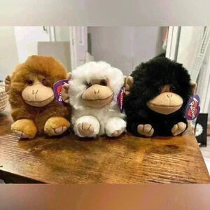 Puffins Monkey trio bundle Milo Trixy Amber